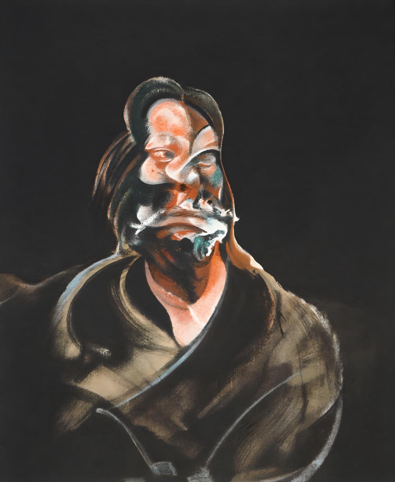 Francis Bacon Abstract Print - Bacon, Portrait of Isabel Rawsthorne, Derrière le miroir (after)