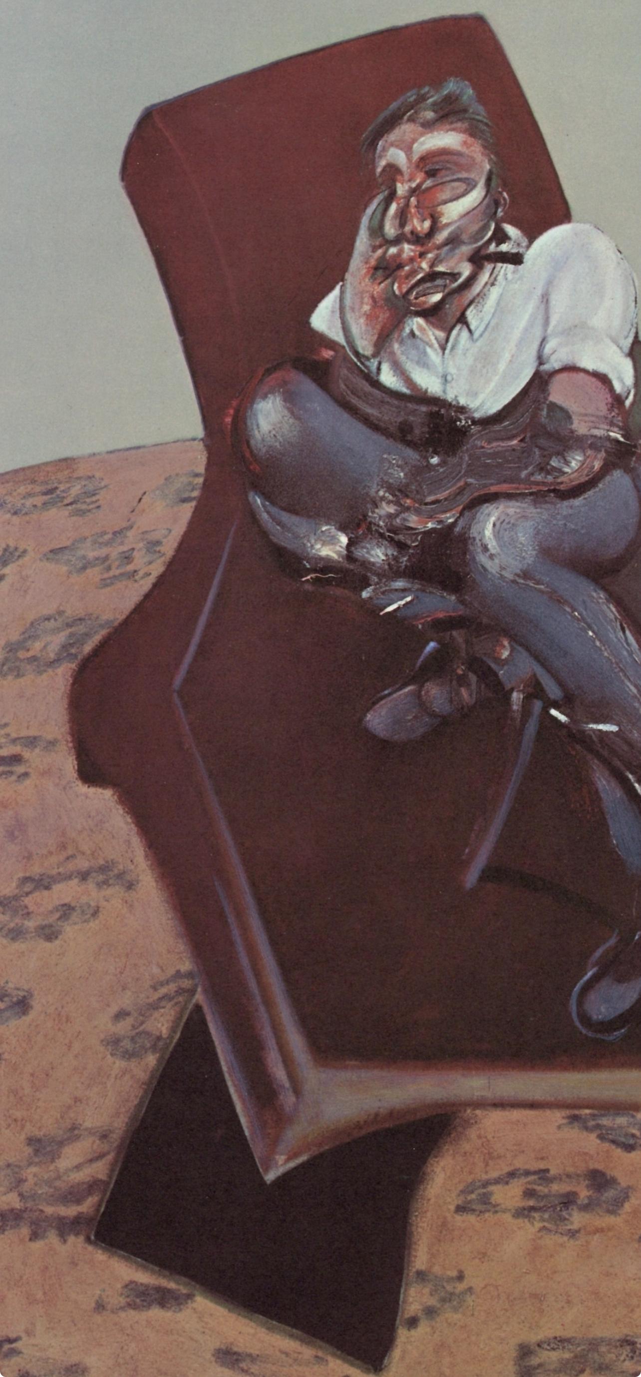 Bacon, Study for Portrait of Lucian Freud, Derrière le miroir (after) - Print by Francis Bacon