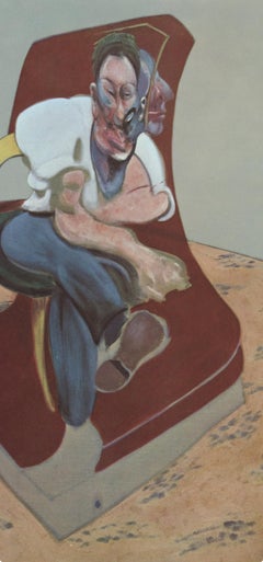 Francis Bacon, Study for Portrait of Lucian Freud, Derriere le Miroir (after)