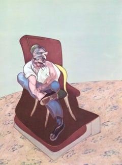 Bacon, Estudio para el retrato de Lucian Freud, Derrière le miroir (después de)