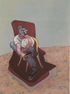 Bacon, Étude pour le portrait de Lucian Freud, Derrière le miroir (d'après)