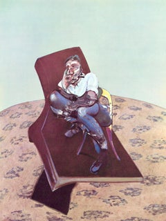 Bacon, Estudio para el retrato de Lucian Freud, Derrière le miroir (después de)