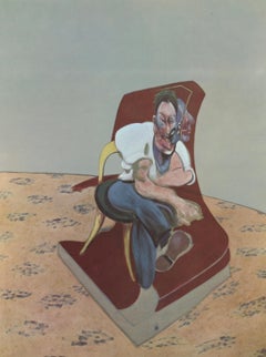 Bacon, Study for Portrait of Lucian Freud, Derrière le miroir (after)