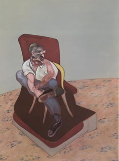 Bacon, Three Studies for Portrait of Lucian Freud, Derrière le miroir (after)