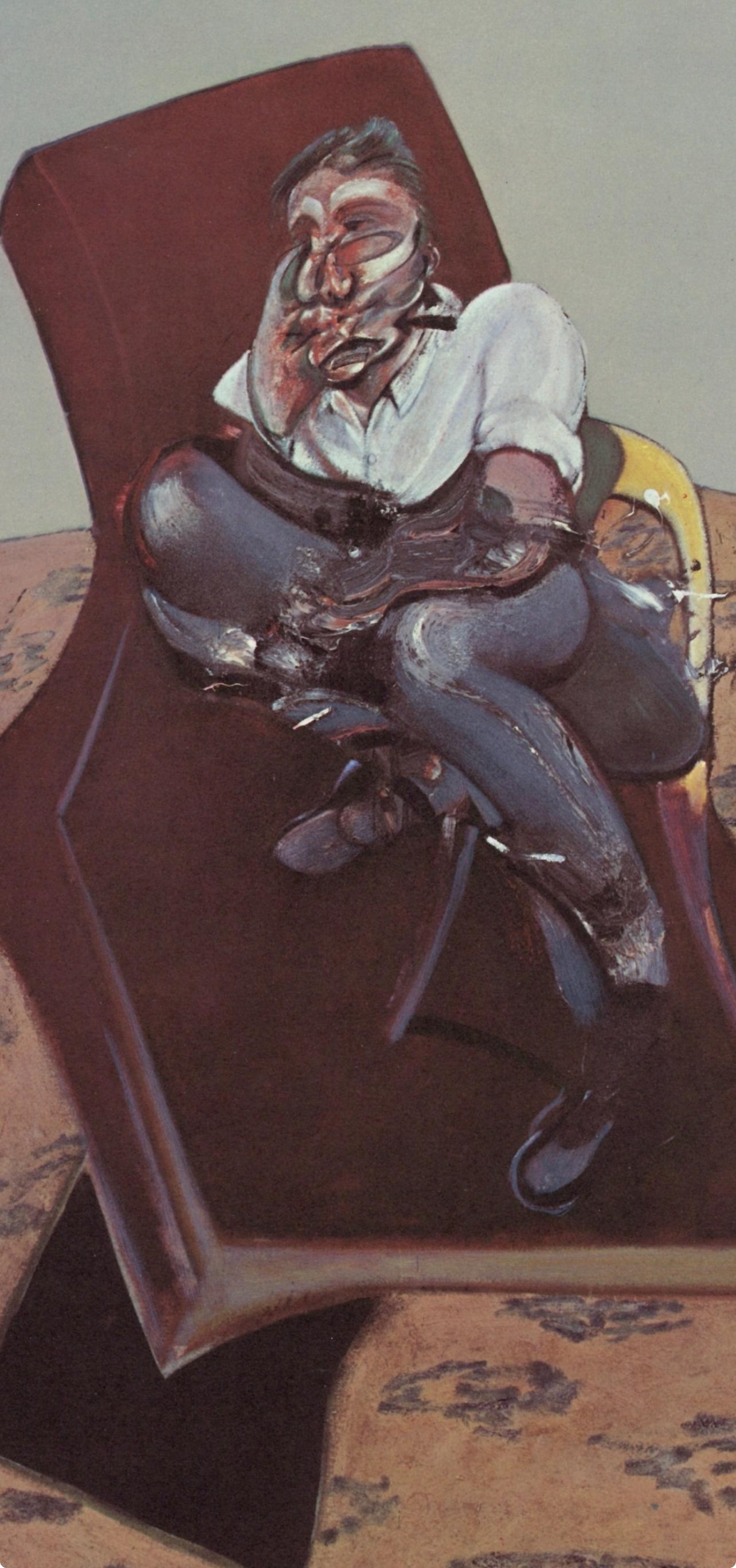 Bacon, Drei Studien für das Porträt von Lucian Freud, Derrière le miroir (nach) im Angebot 1