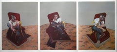 Vintage Bacon, Three Studies for Portrait of Lucian Freud, Derrière le miroir (after)