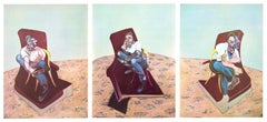 Bacon, Three Studies for Portrait of Lucian Freud, Derrière le miroir (after)