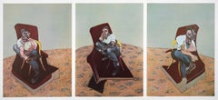 Bacon, Tres estudios para el retrato de Lucian Freud, Derrière le miroir (después de)
