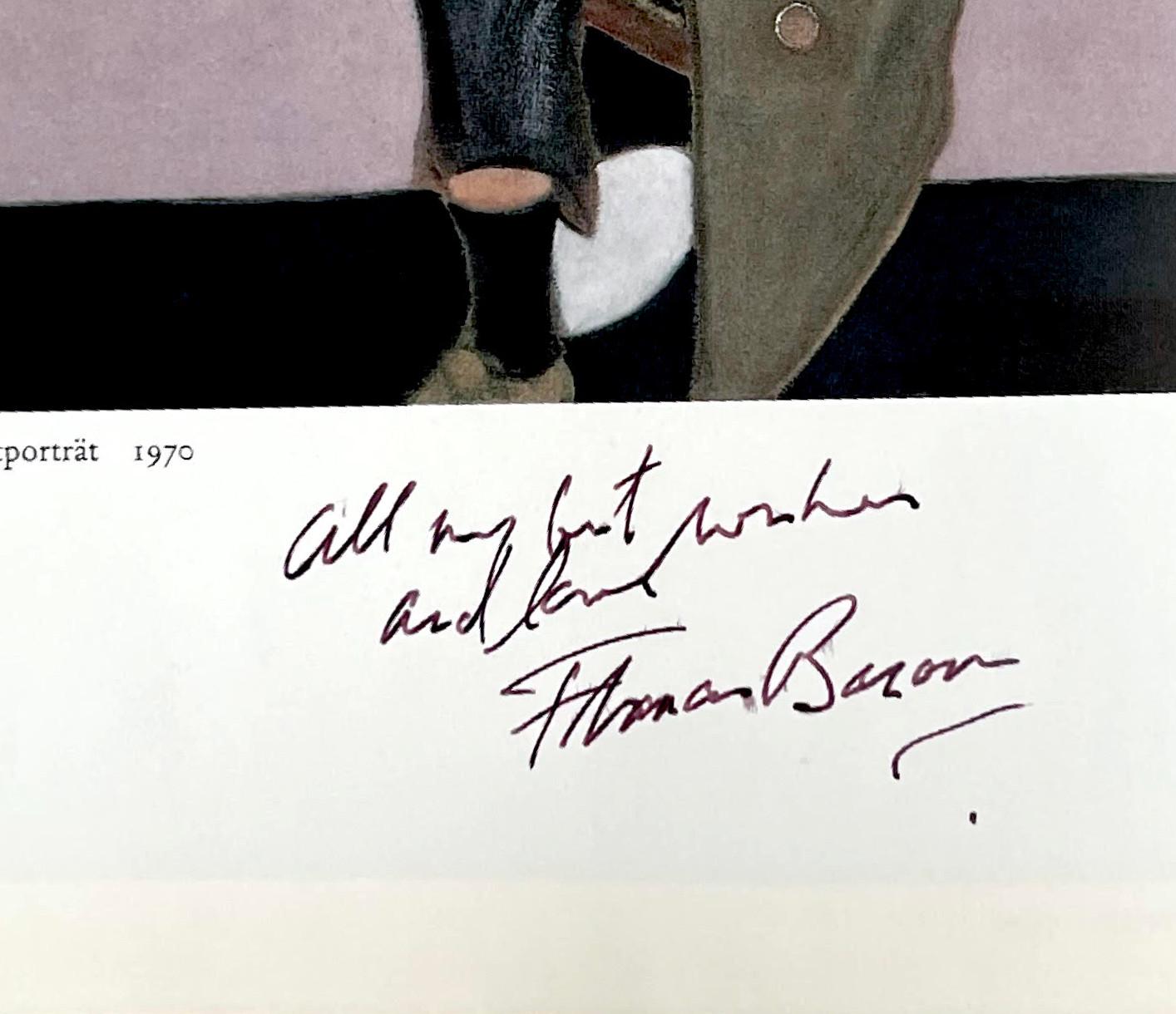 Highly collectible and coveted item:
Francis Bacon von [with] John Russell (Monograph, hand signed and inscribed twice by Francis Bacon), 1972
Hardback monograph with dust jacket (hand signed and inscribed in ink twice)
Hand signed and inscribed by