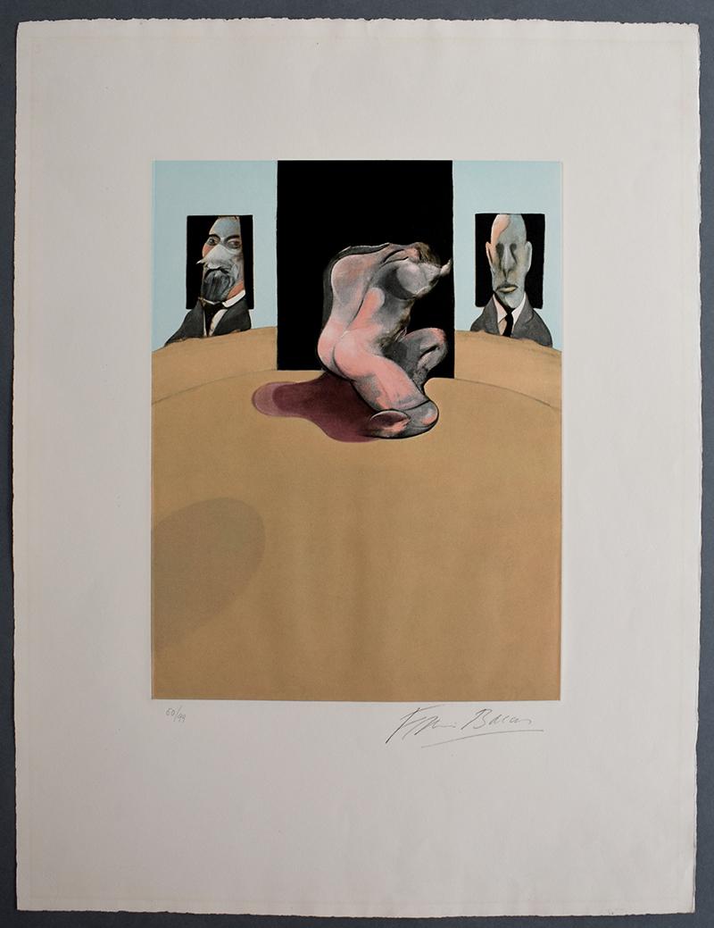 Zentrales Tafelpaneel, von: Triptychon 1974-1977 – Print von Francis Bacon