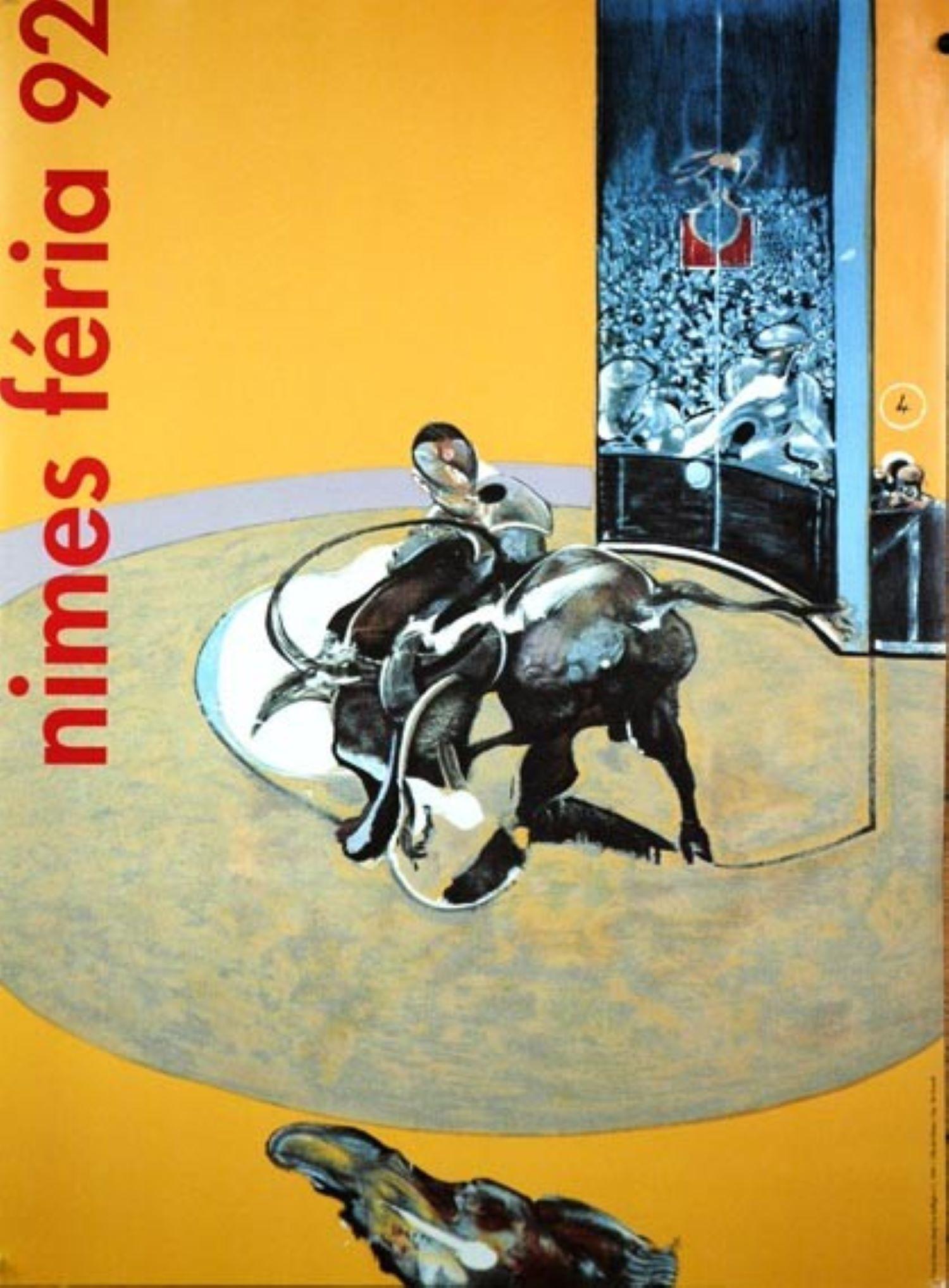 Feria de Nîmes 1969/1992 sérigraphie originale grand format

par (d'après) Francis Bacon

Francis Bacon (1909-1992) était un peintre britannique renommé, connu pour ses représentations brutes, émotionnelles et souvent troublantes de la condition