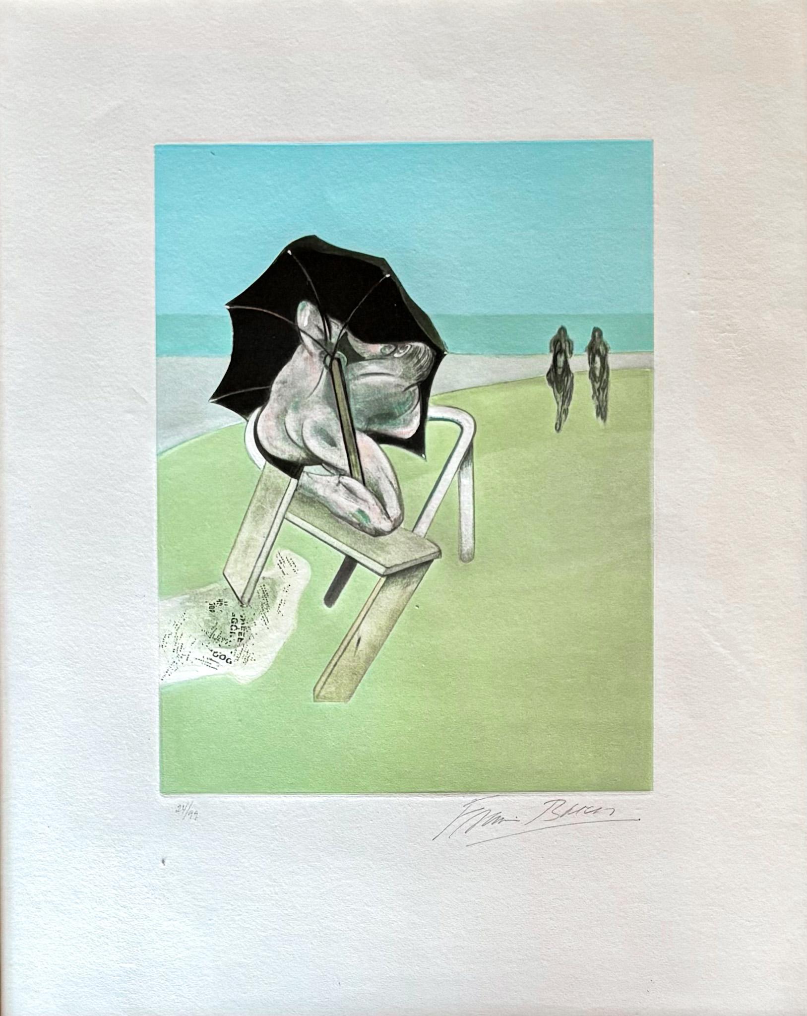 Francis Bacon (1909-1992) - Farbradierung und Aquatinta auf Guarro-Bütten im Angebot 1