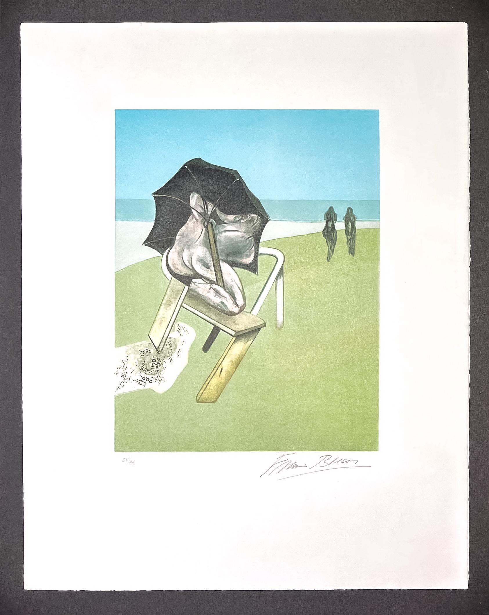 Francis Bacon (1909-1992) - Acquaforte e acquatinta a colori su carta vergata Guarro in vendita 3