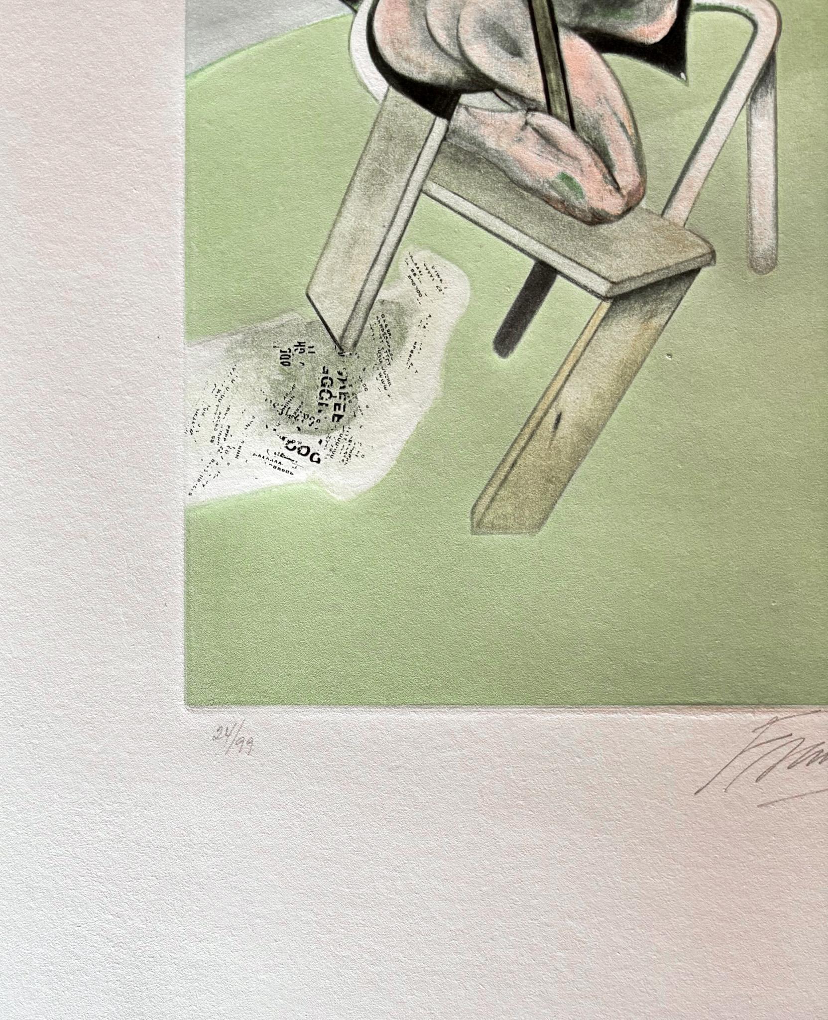 Francis Bacon (1909-1992) - Farbradierung und Aquatinta auf Guarro-Bütten im Angebot 3