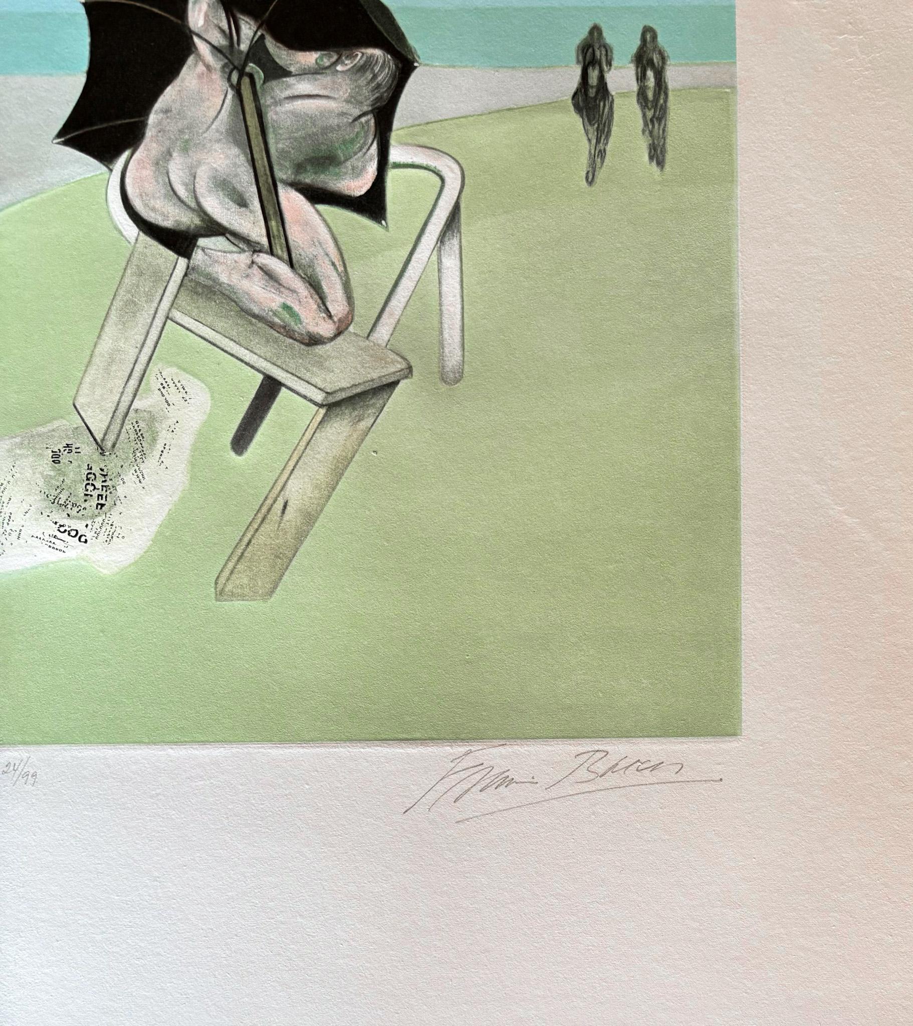 Francis Bacon (1909-1992) - Farbradierung und Aquatinta auf Guarro-Bütten im Angebot 4