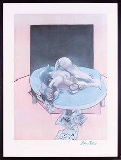 Vintage Francis Bacon, signed 182/250 offset lithograph, study of the human body, 1980
