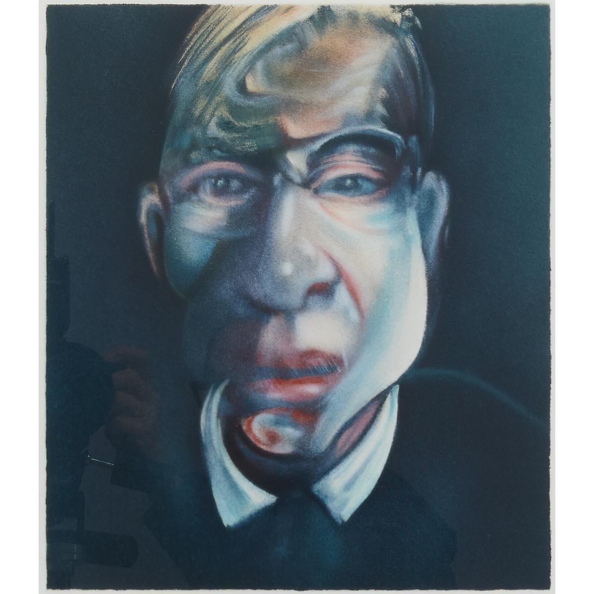 Francis Bacon 'Three Studies for Self-Portrait' Édition limitée signée en vente 2