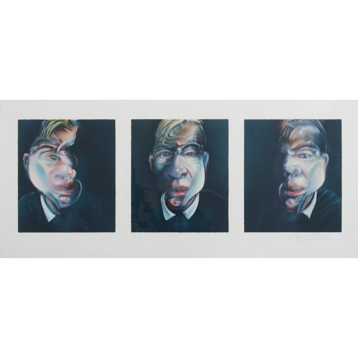 Francis Bacon 'Tres estudios para autorretrato' Edición Limitada Firmada
