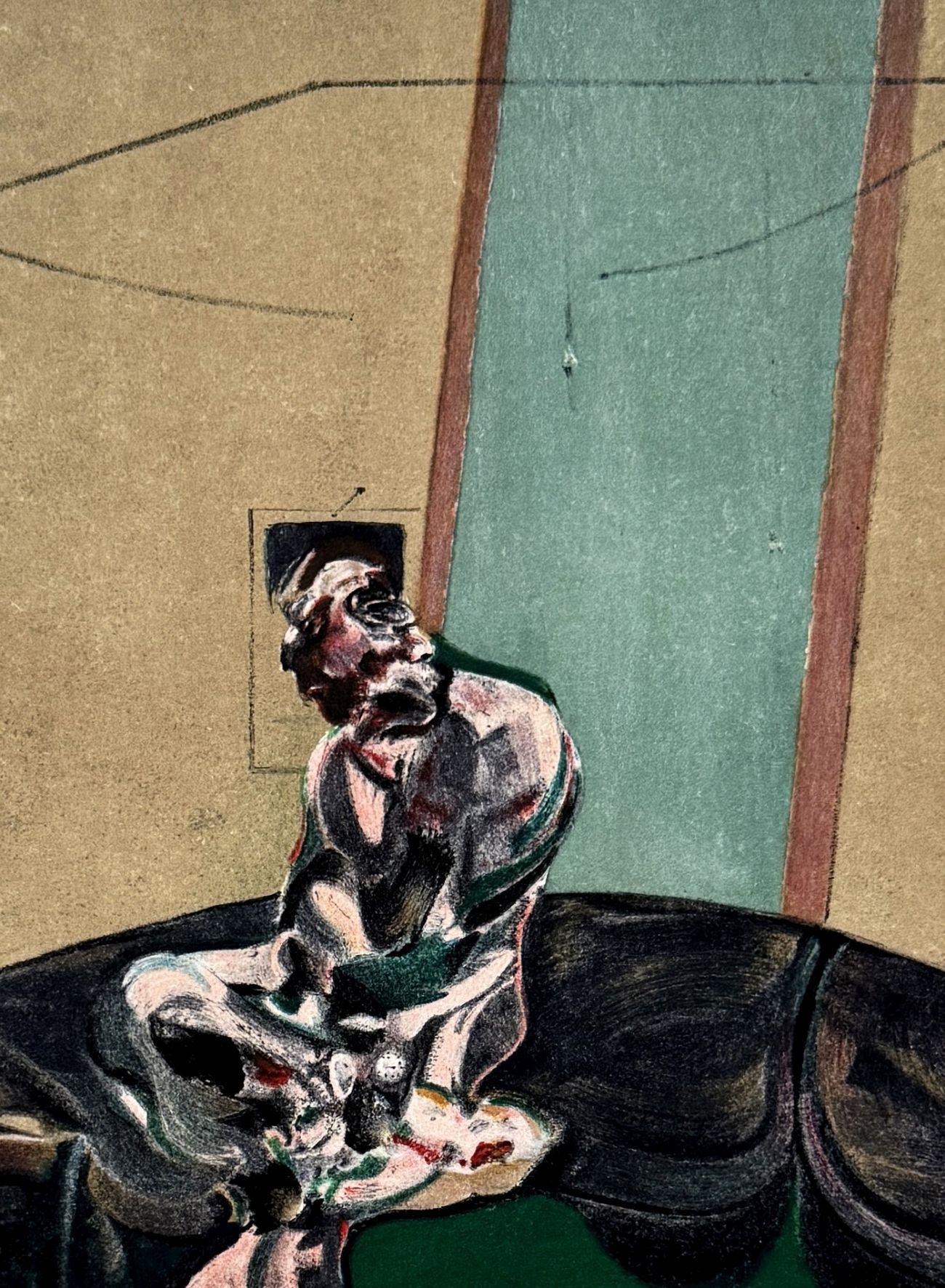 George Dyer Befestigung einer Vorhangkordel – Lithographie in Farben – 150 Exemplare – Print von Francis Bacon