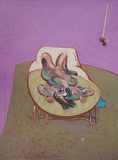 Lying Woman - Original vintage lithograph poster, Maeght 1966