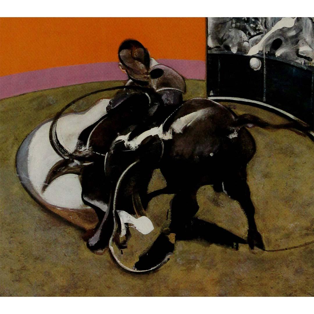 Original 1972 exhibition poster by Francis Bacon at the Grand Palais in Paris For Sale 2