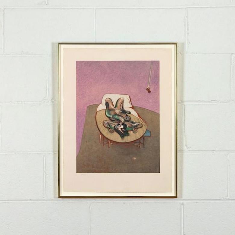 Francis Bacon Figurative Print - Personnage Couche