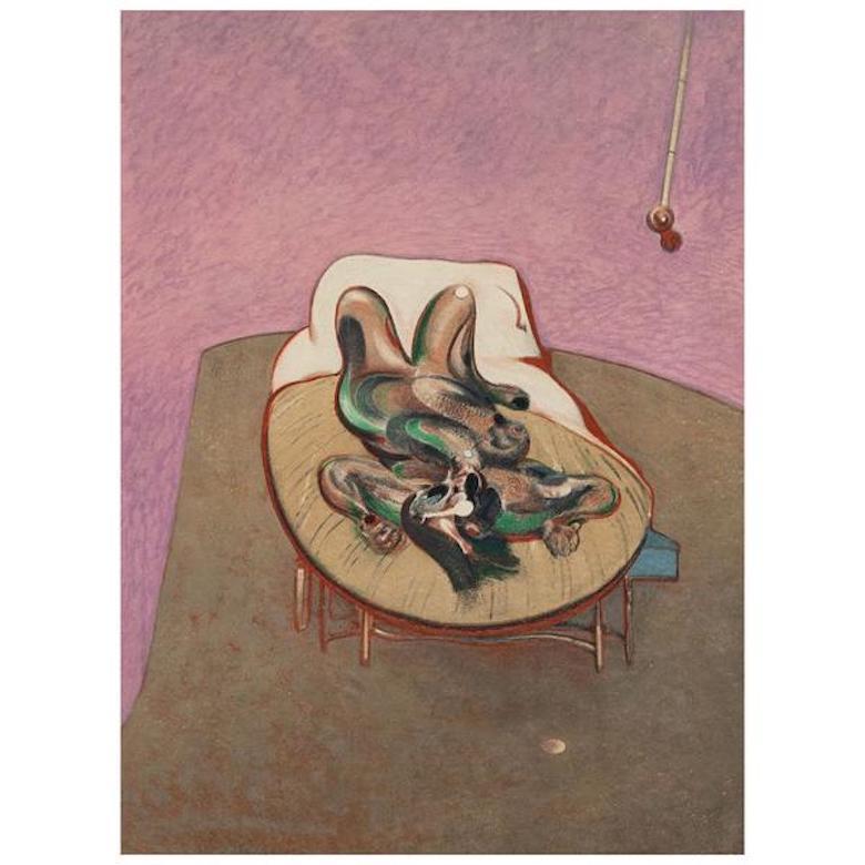 Personnage Couche - Print by Francis Bacon