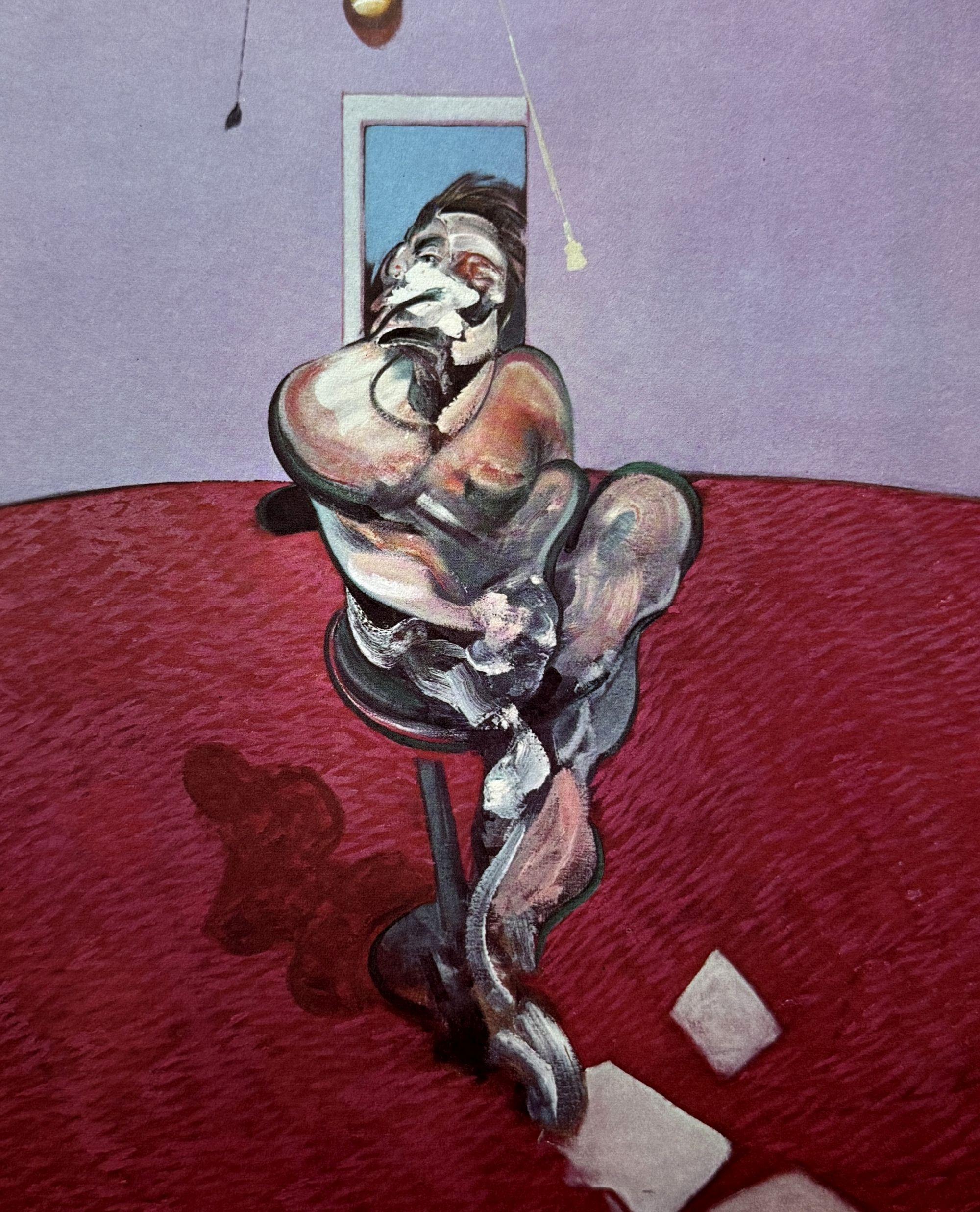 Porträt von George Dyer Talking – Lithographie in Farben – 150 Exemplare (Moderne), Print, von Francis Bacon