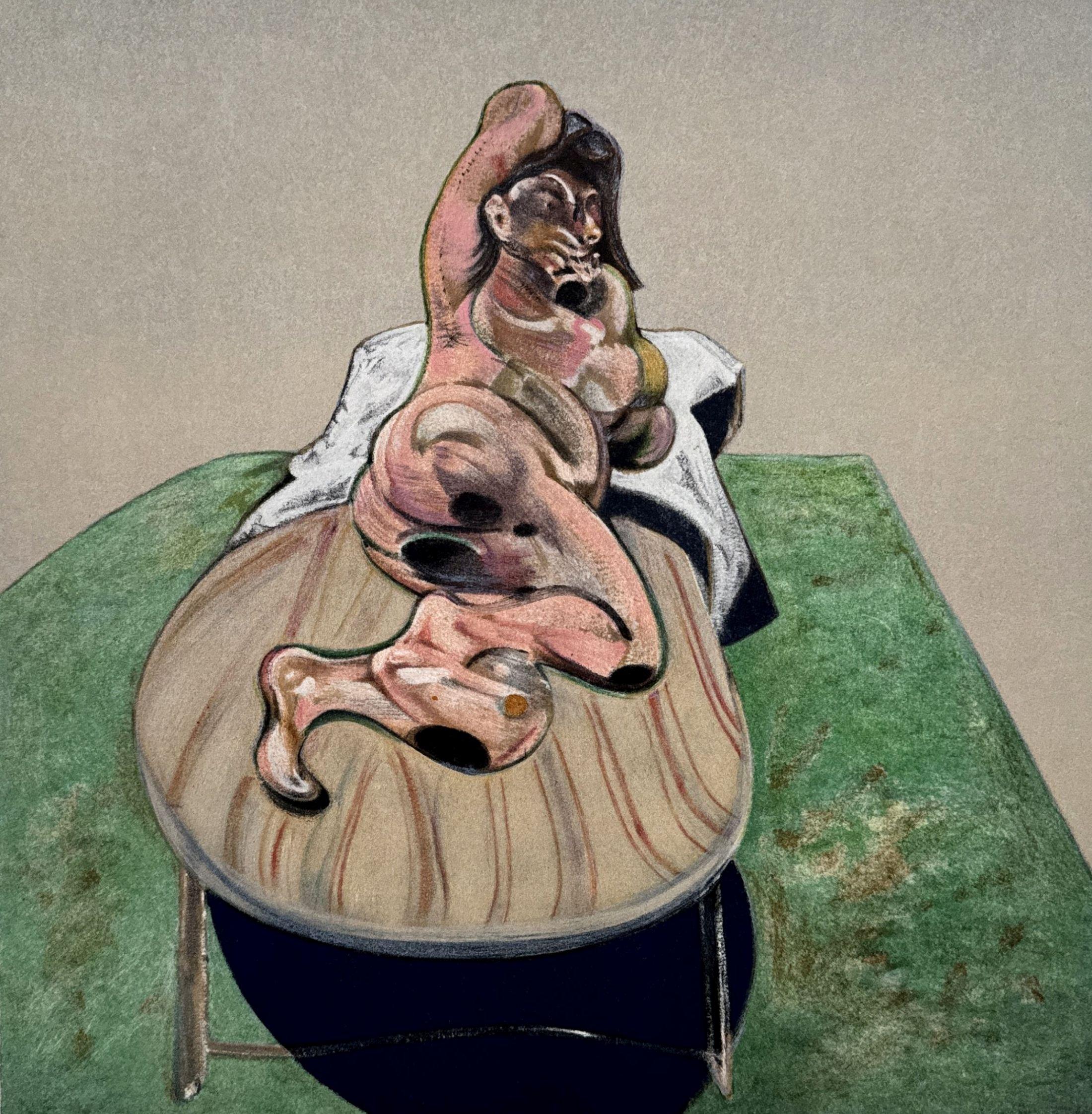 Porträt von Henrietta Moraes – Lithographie in Farben – 150 Exemplare – Print von Francis Bacon