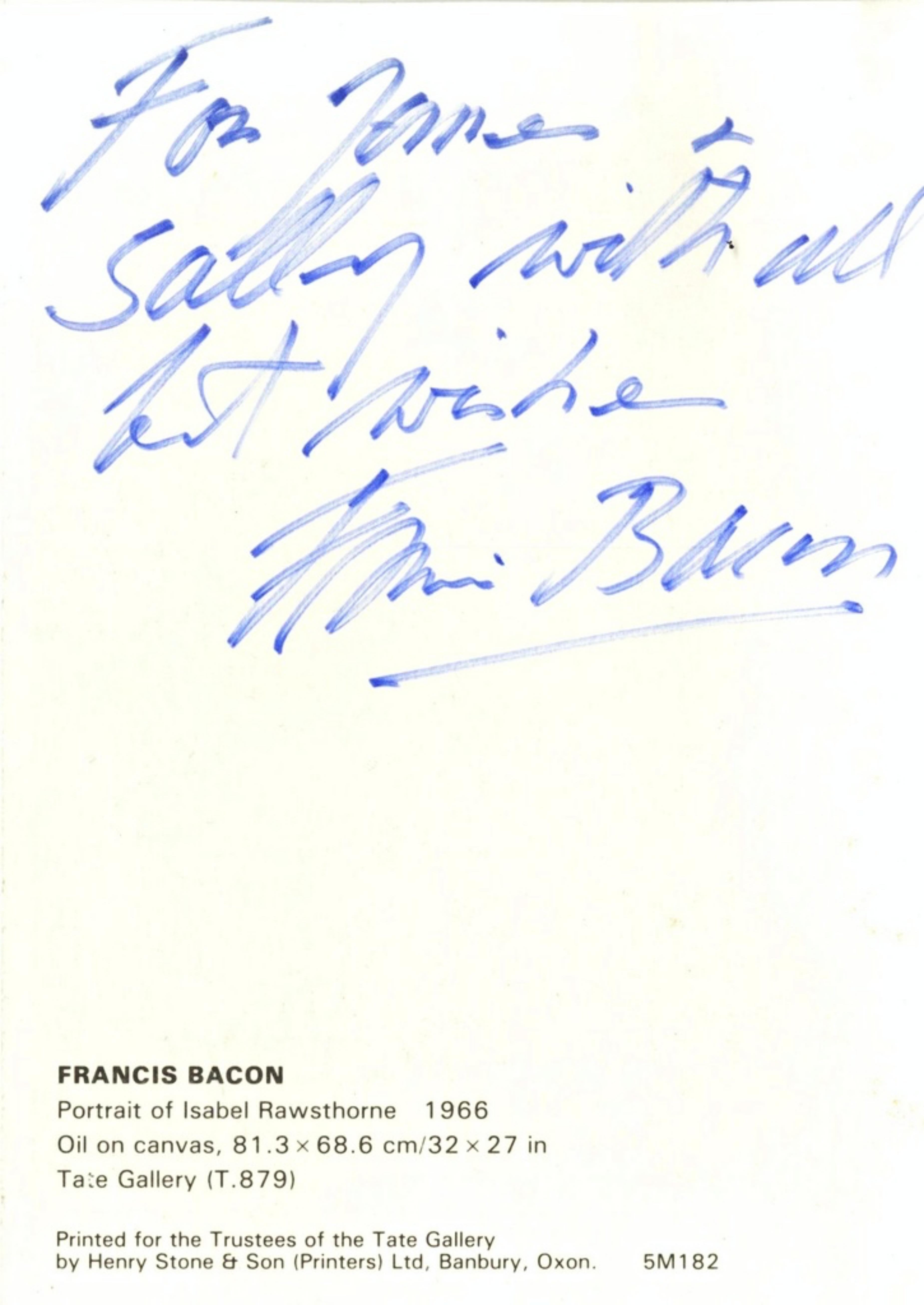 francis bacon signature
