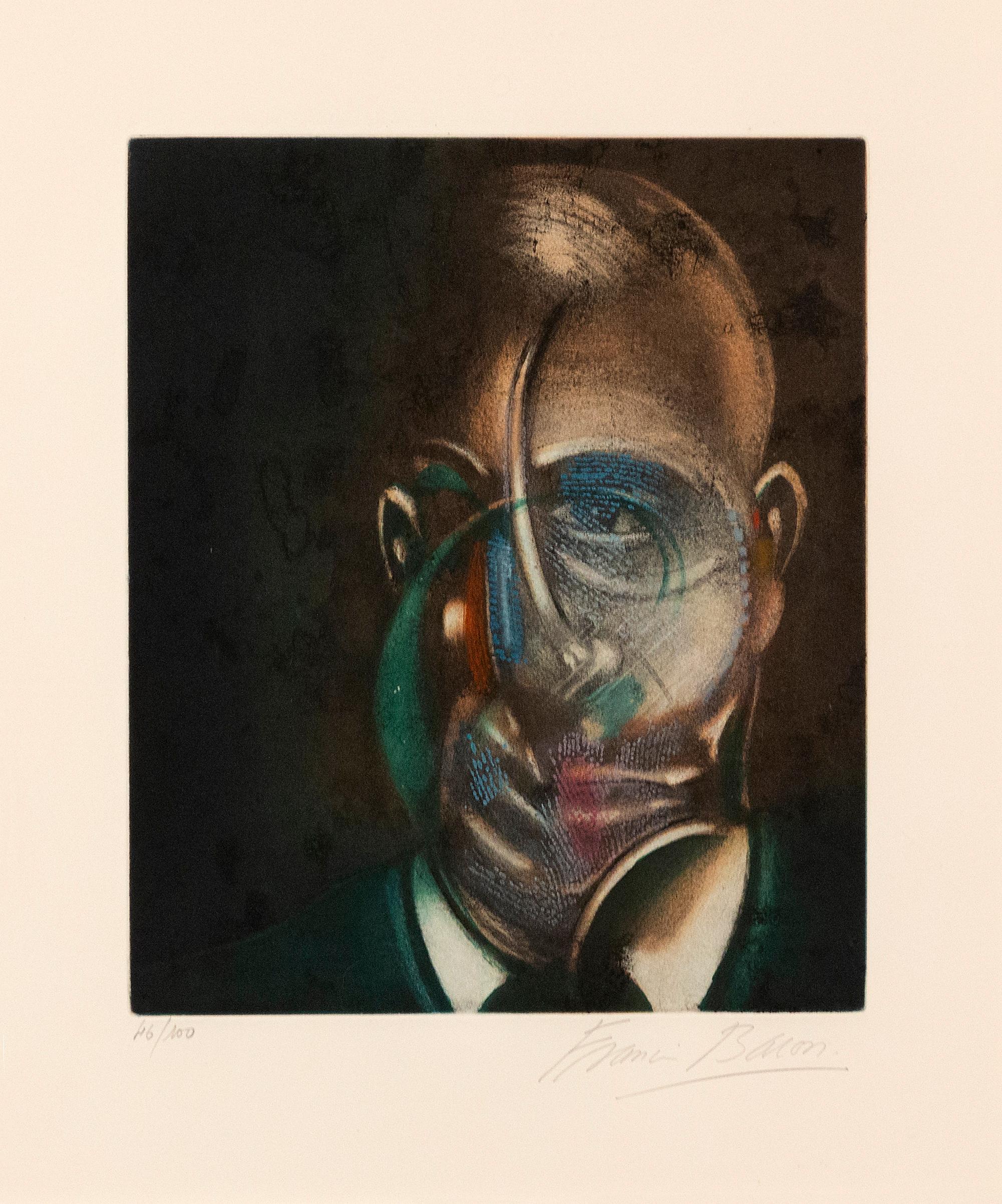 Portrait of Michel Leiris - Print by Francis Bacon