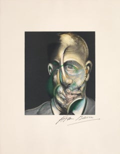 Portrait of Michel Leiris -- Print, Lithograph, Portrait by Francis Bacon