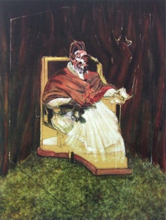 Portrait Pope Innocent XII, Limited Edition Offset Lithograph, Francis Bacon