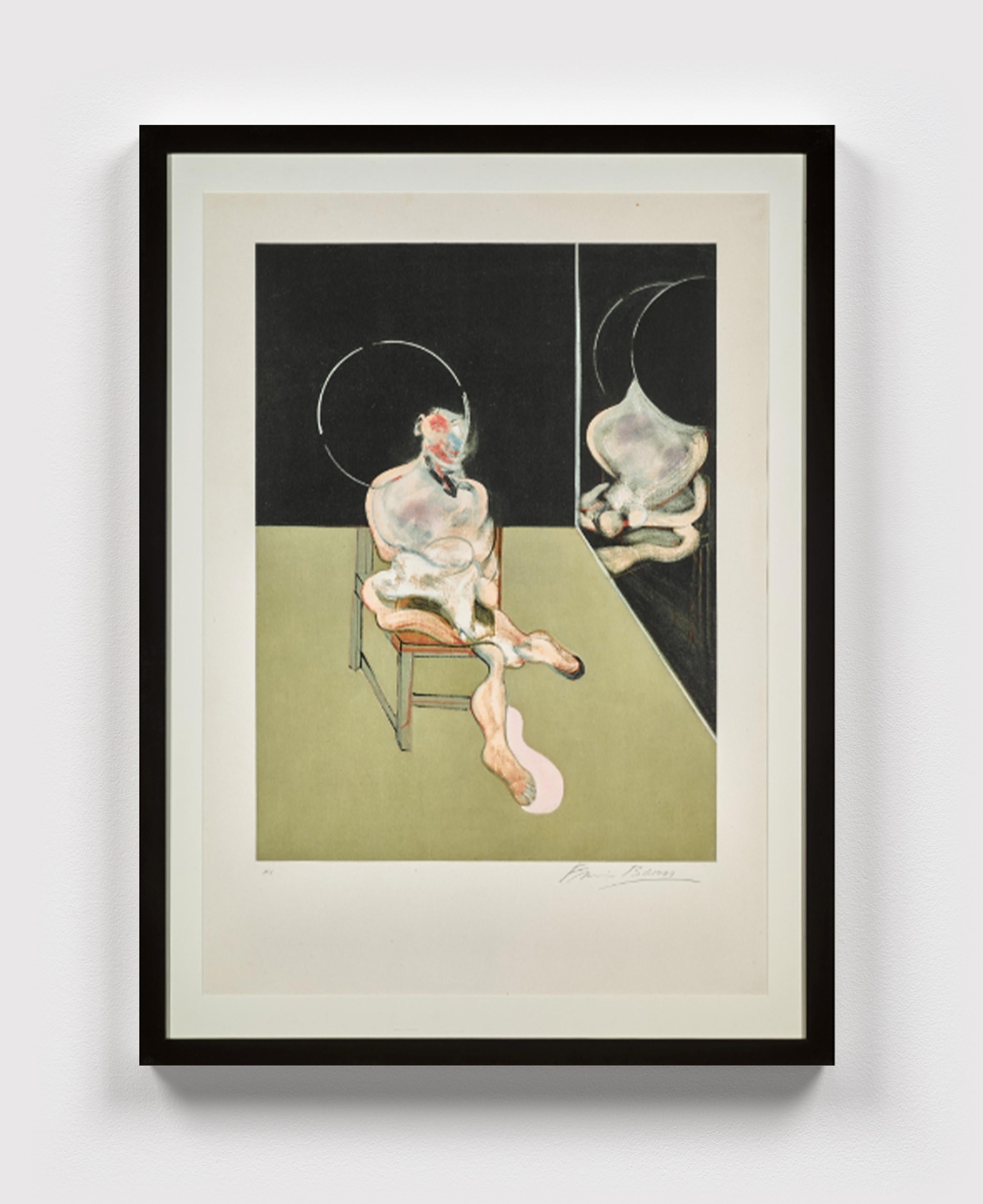 Francis Bacon Abstract Print – Sitzende Figur