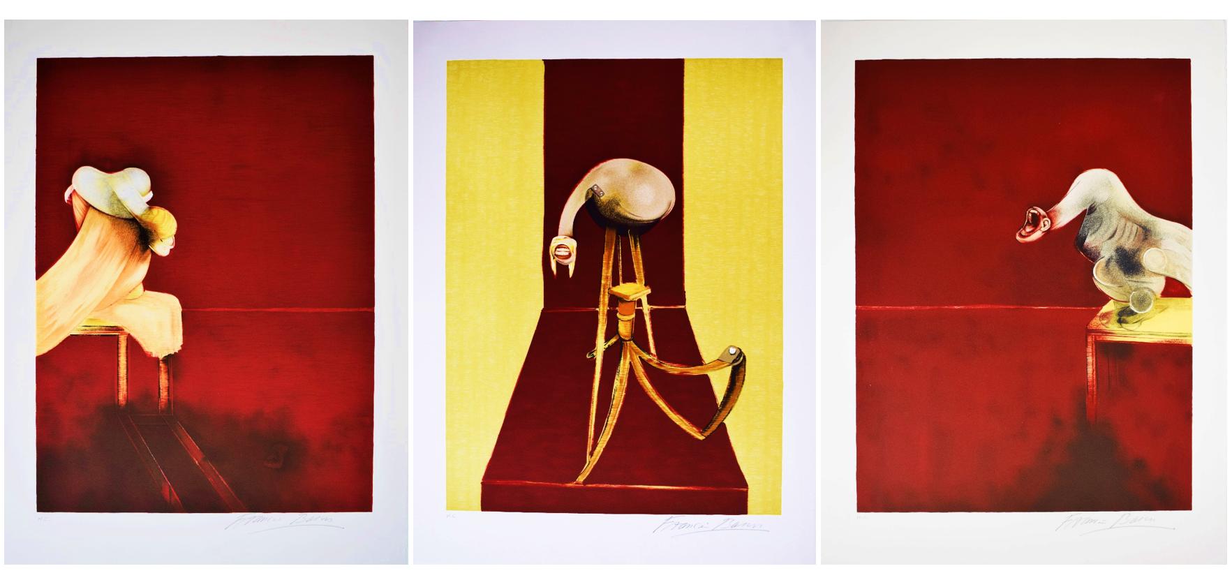 Francis Bacon Abstract Print - Second Version of the Triptych 1944 -  Irish British Abstract