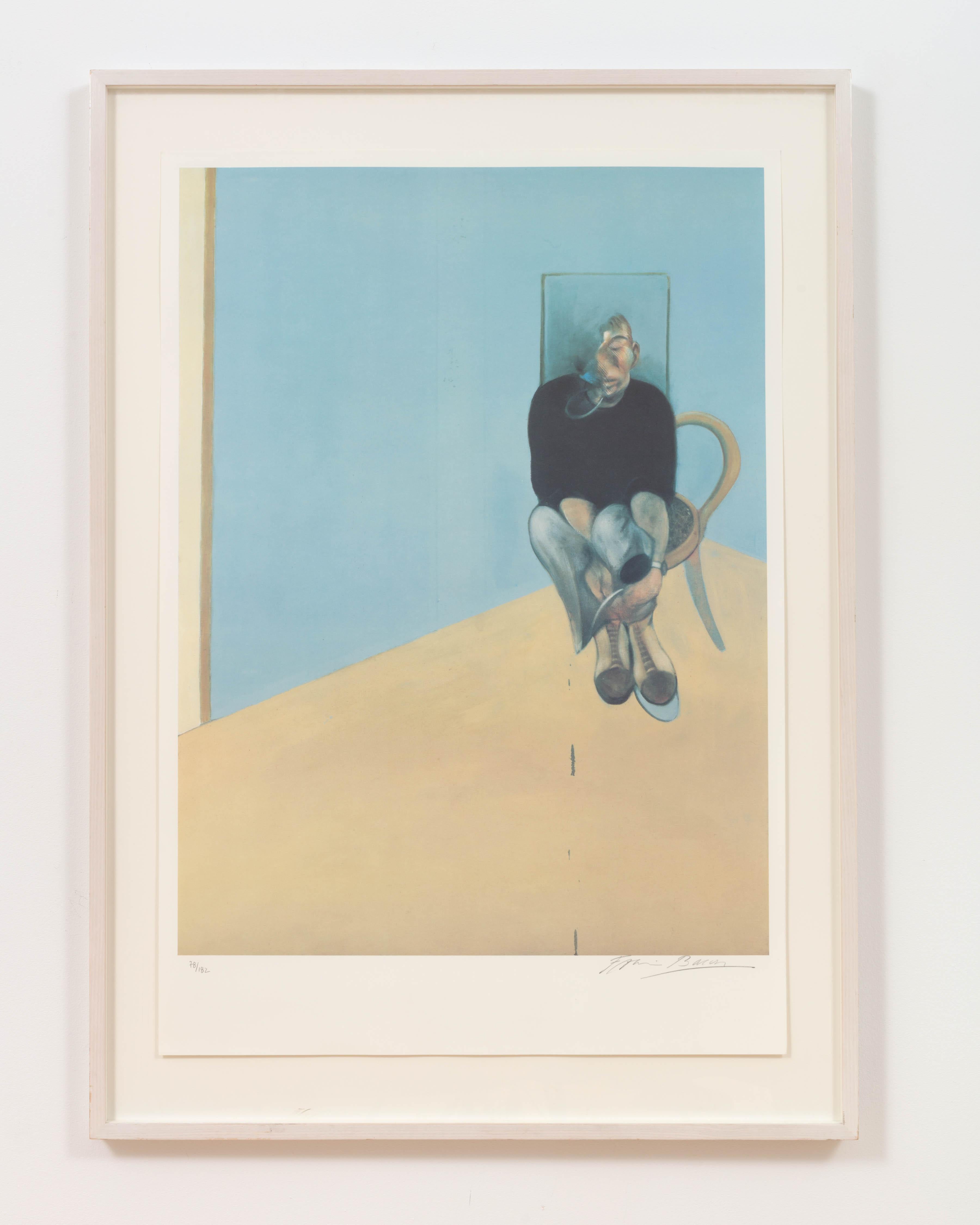 Francis Bacon Abstract Print - Study for Self Portrait 1982
