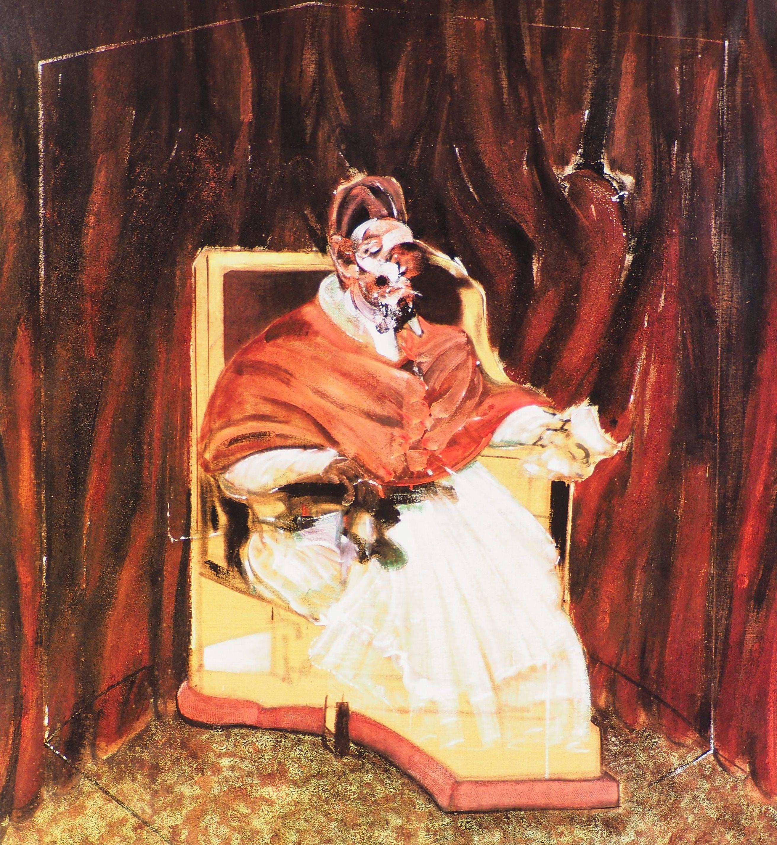 „The Pope“ – Vintage-Poster  (Moderne), Print, von Francis Bacon