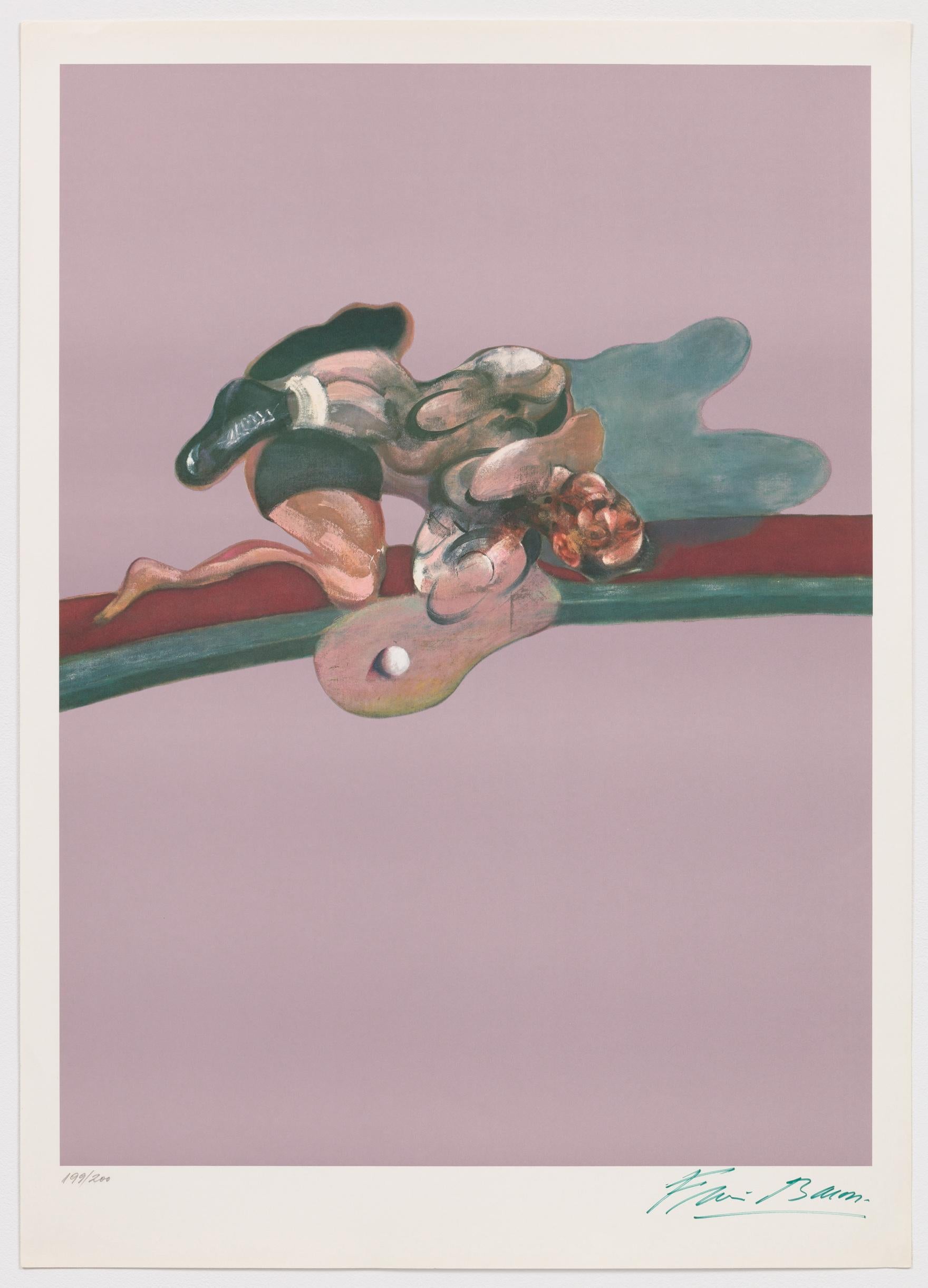 Francis Bacon Abstract Print - Triptych 1971 (left panel)