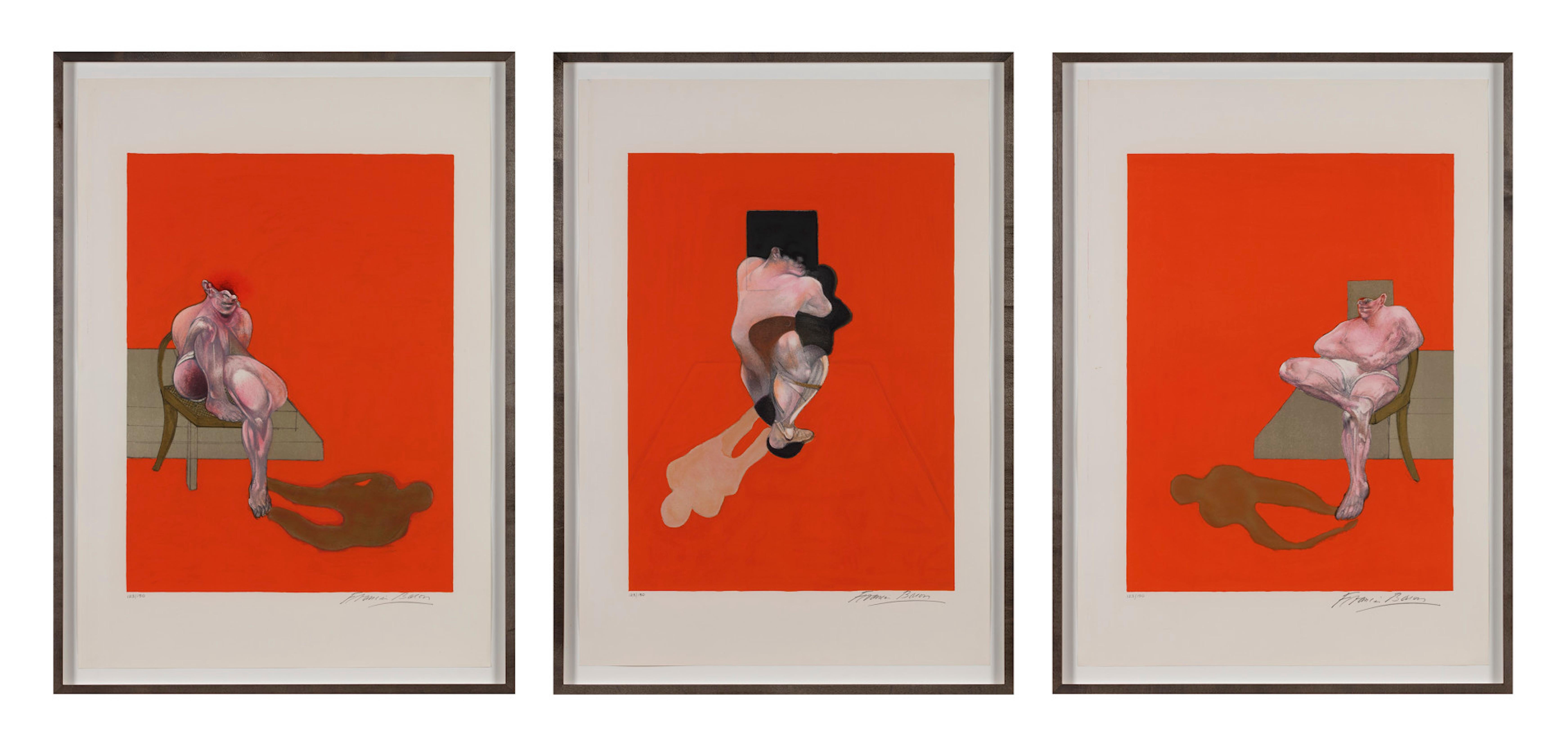 Francis Bacon Abstract Print - Triptych 1983