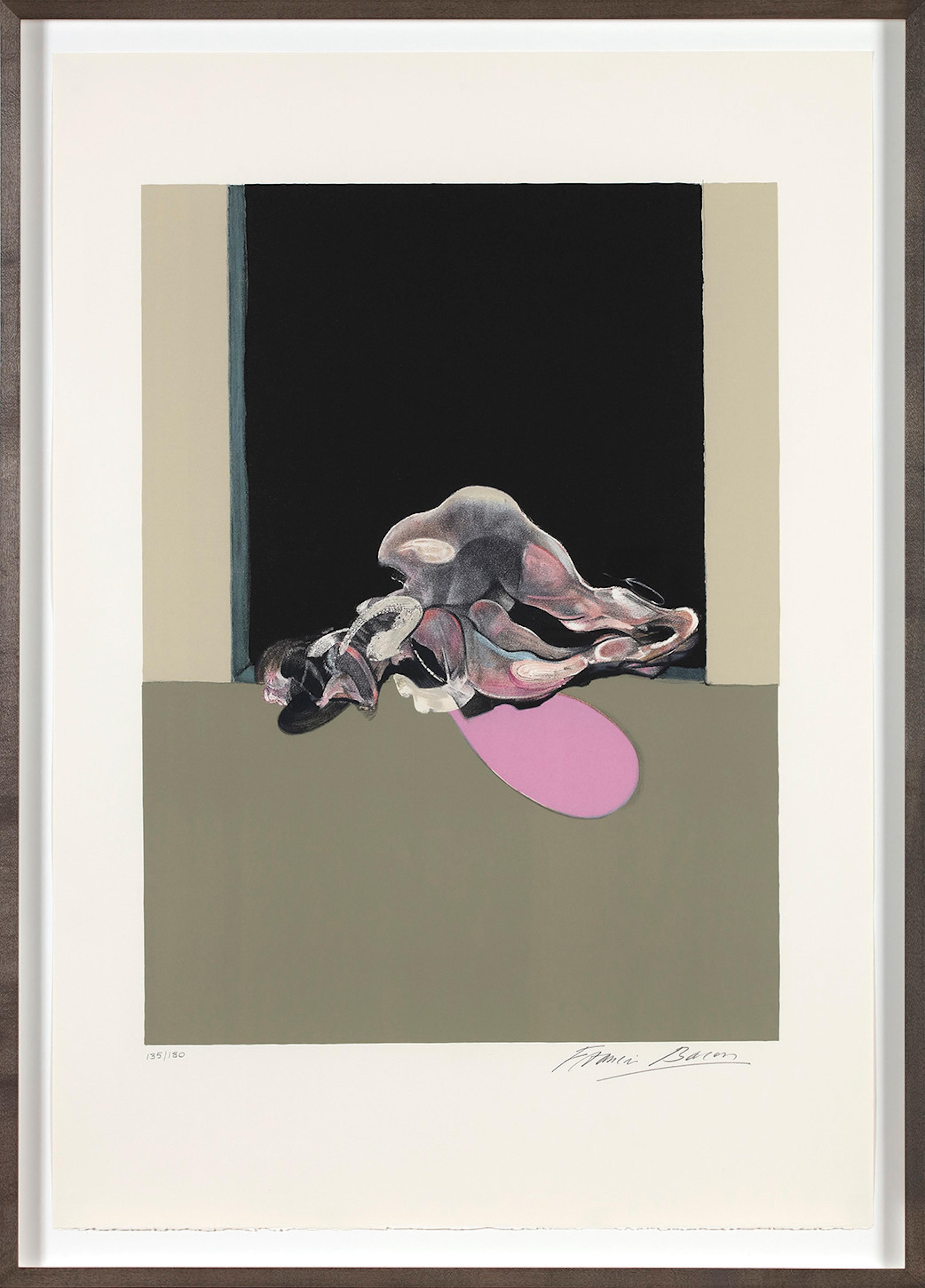 Francis Bacon Figurative Print - Triptych - August 1972 (Center Panel Only)