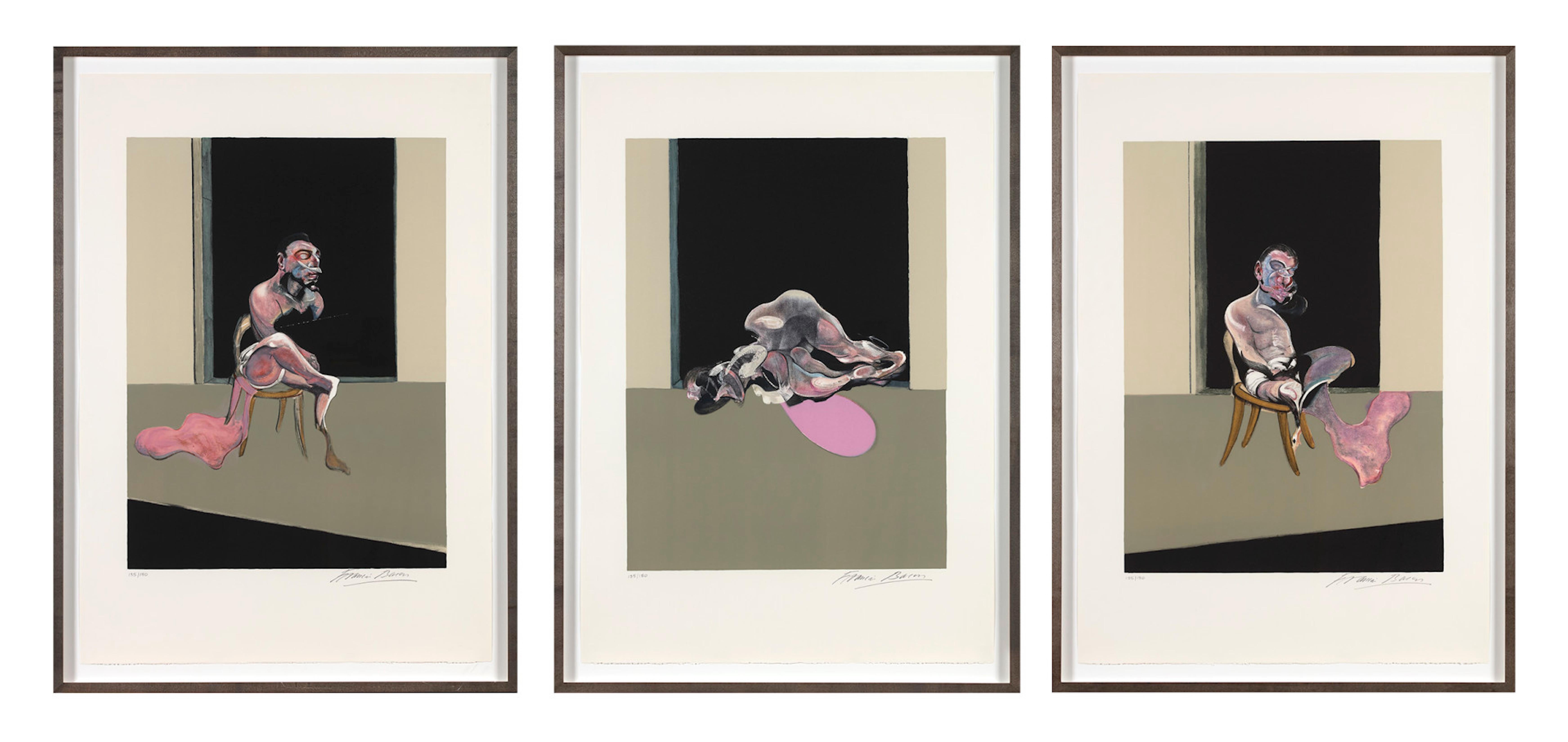 Francis Bacon Abstract Print - Triptych - August 1972