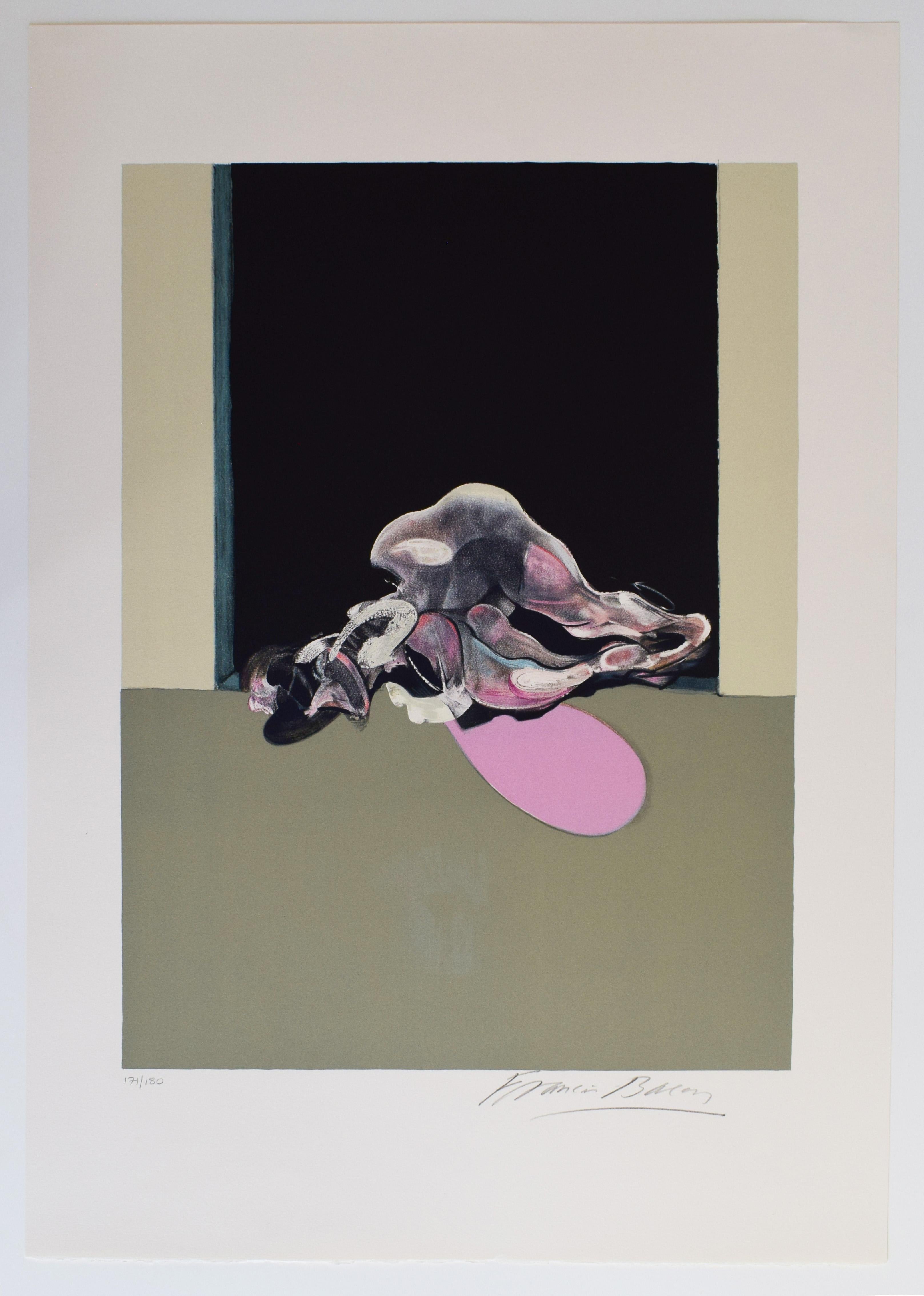 This complete set of three lithographs in colours, comprising the triptych, are each hand signed in pencil by the artist 