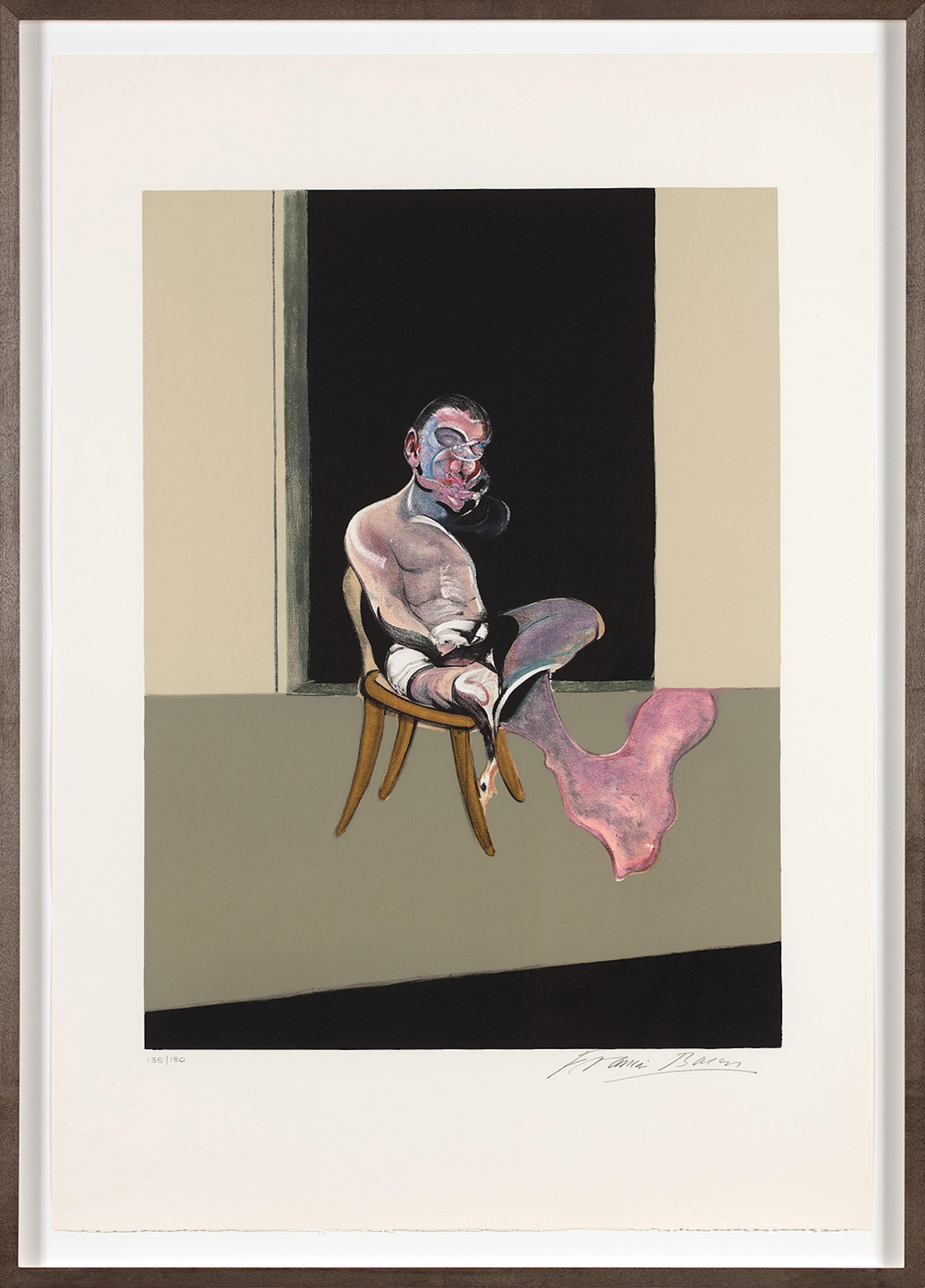 Francis Bacon Figurative Print - Triptych - August 1972 (Right Panel Only)