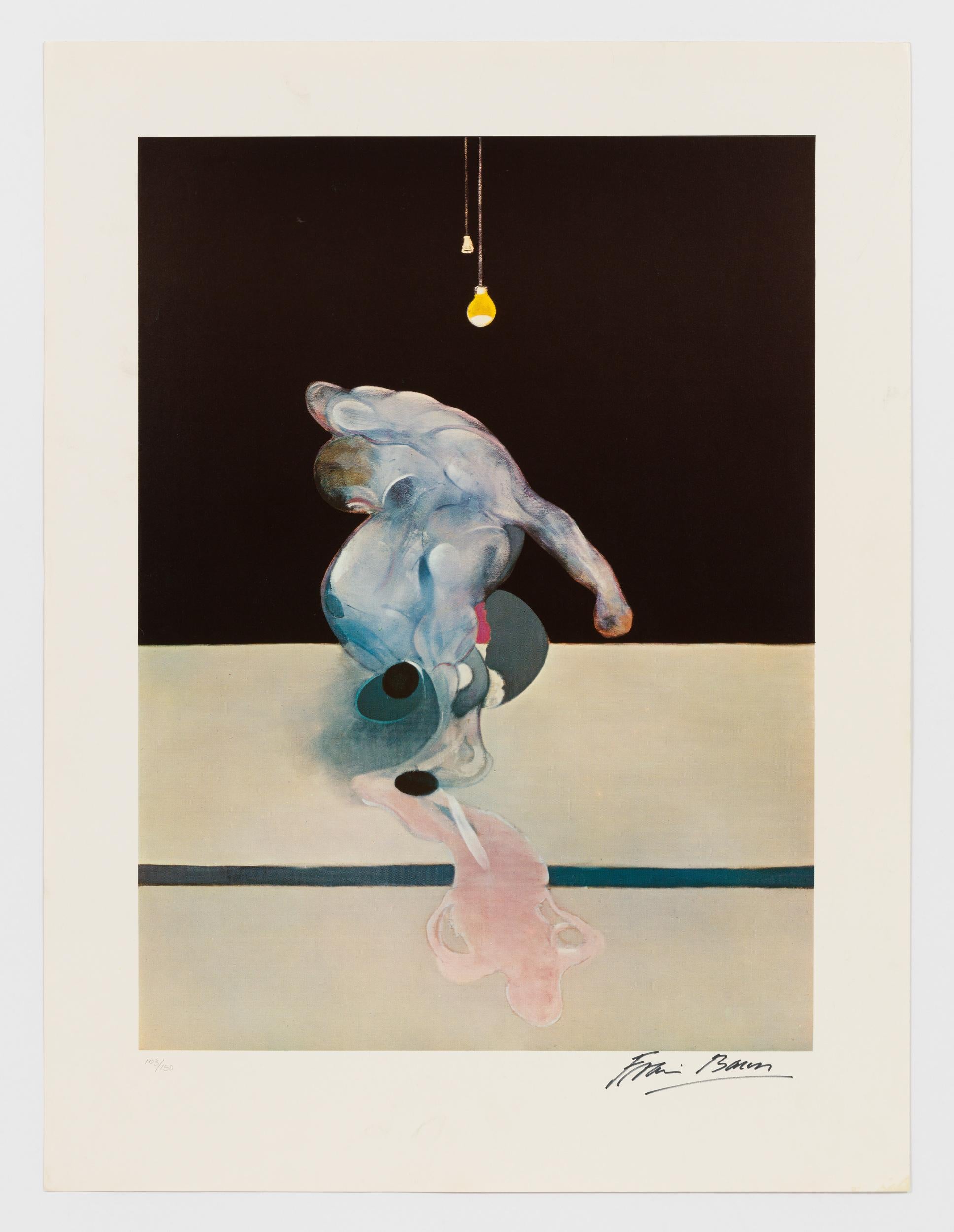 Francis Bacon Abstract Print - Triptych, March 1974 (center panel)