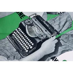 Original poster, in an Art Deco style, by Francis Bernard Olympia typewriter