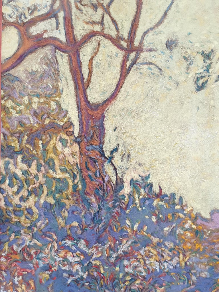 Artist Besson Francis Besson - Forest In Lilac, Provence. For Sale at 1stDibs