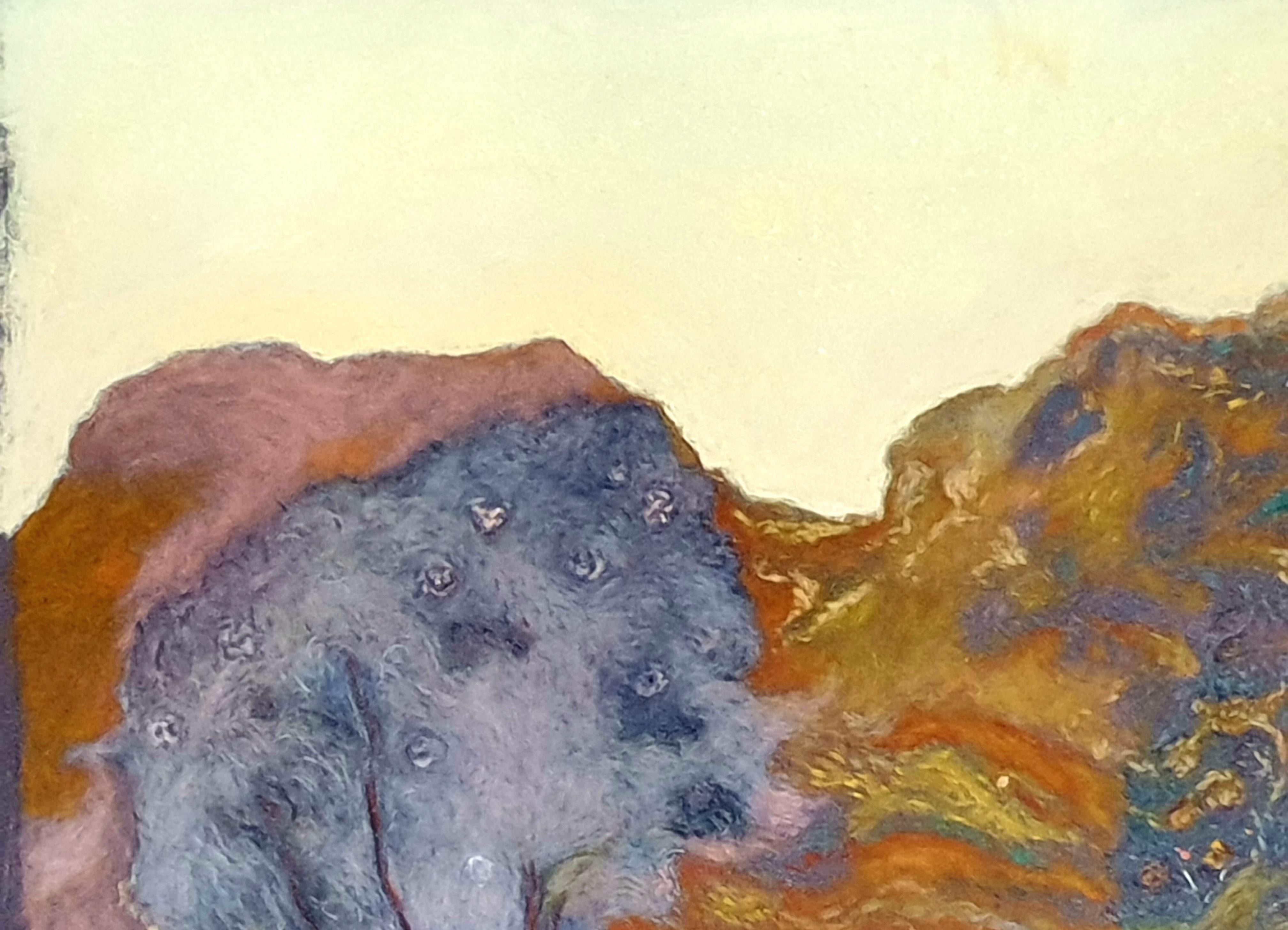 Pastel puntillista impresionista francés. La Garrigue', Provenza. en venta 5