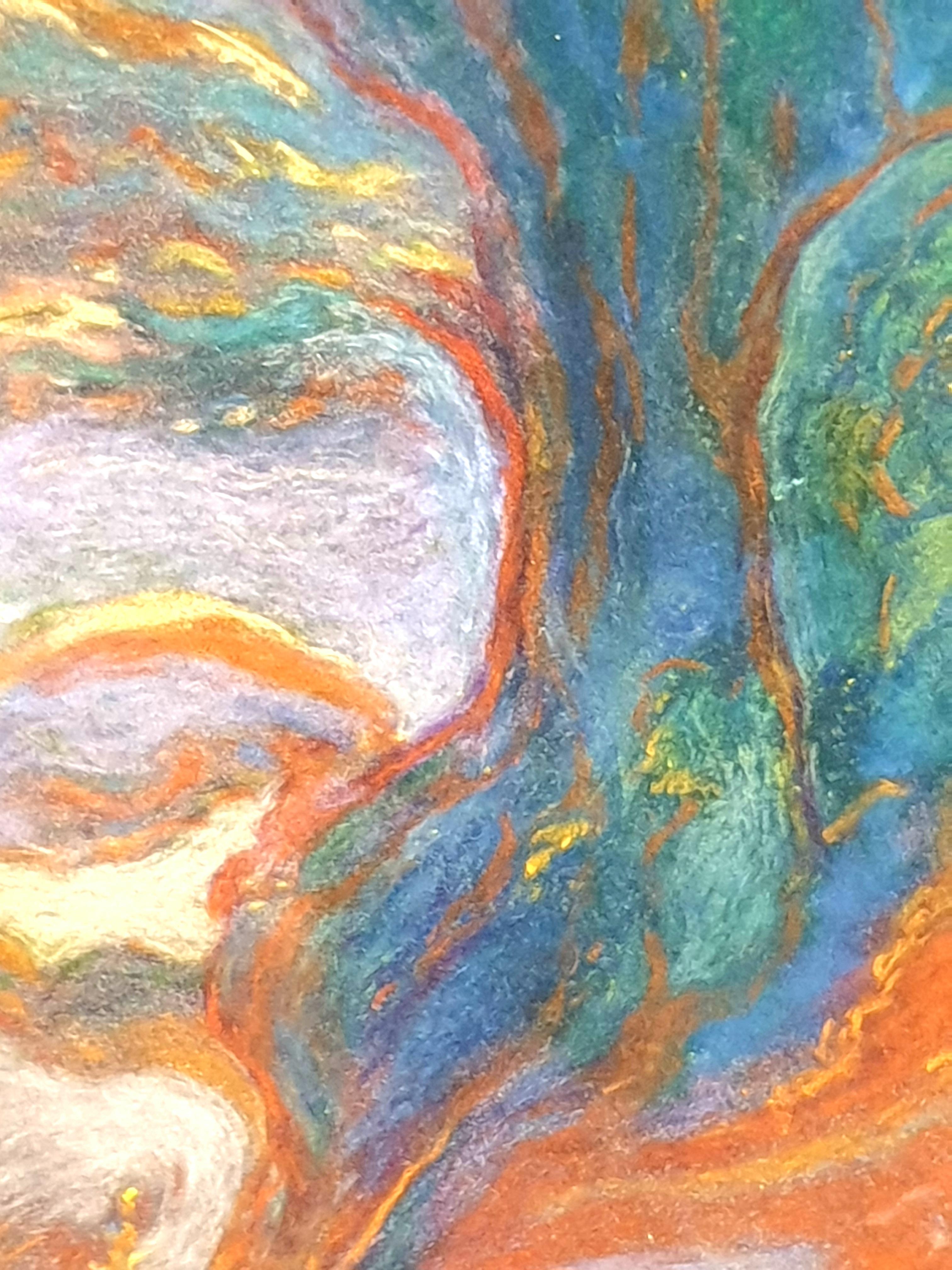 Pastel puntillista impresionista francés. La Garrigue', Provenza. en venta 7