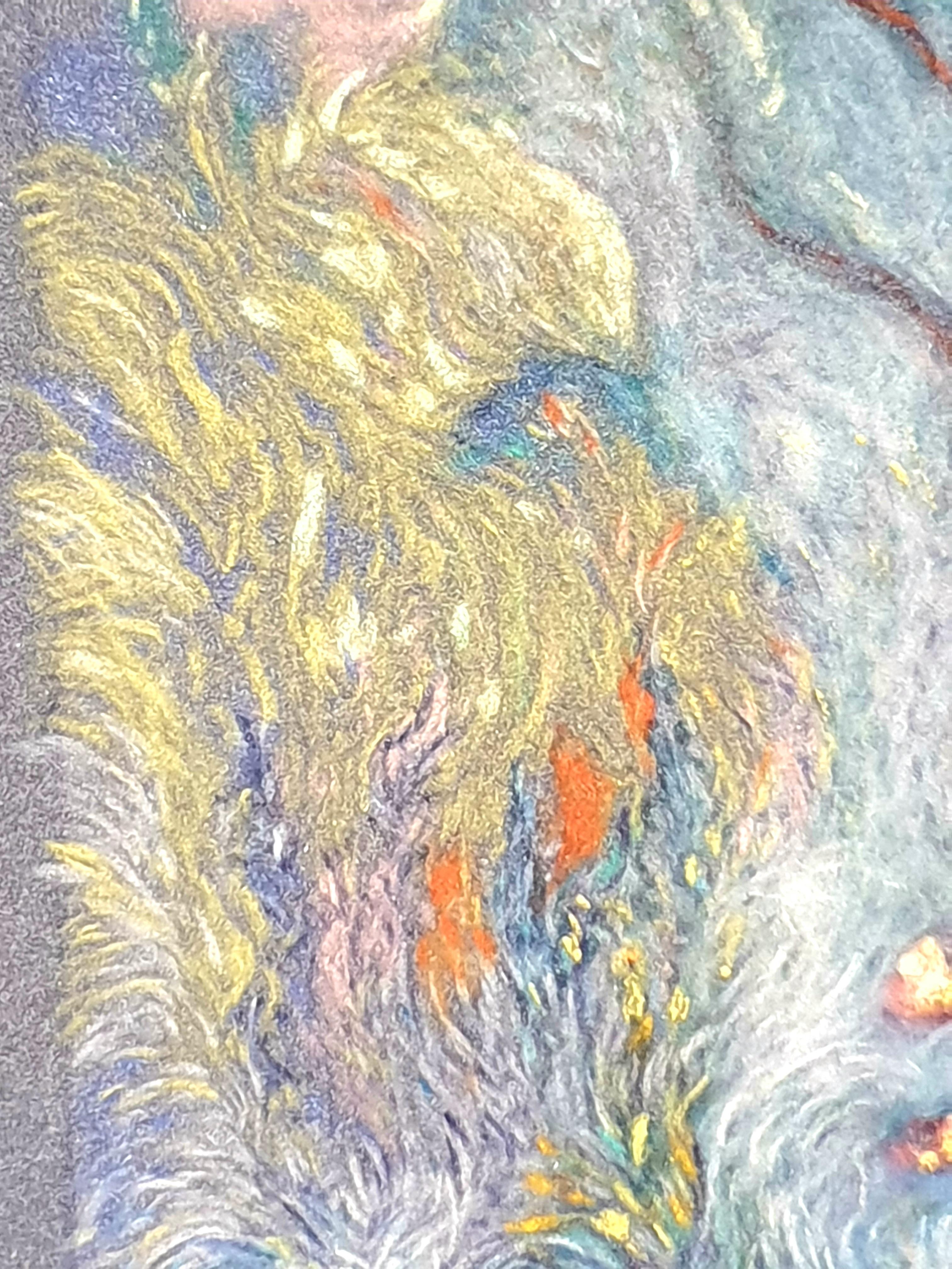 Pastel puntillista impresionista francés. La Garrigue', Provenza. en venta 8