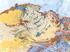 French Impressionist Pointillist Pastel, 'La Vague' (The Wave).